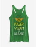 Nintendo Legend of Zelda Power Wisdom Courage Girls Tanks, ENVY, hi-res
