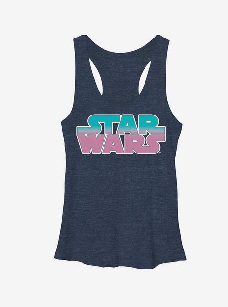 Star Wars Logo Girls Tanks - BLUE | Hot Topic