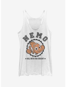 Disney Pixar Finding Dory Nemo Roll with Current Girls Tank, WHITE HTR, hi-res