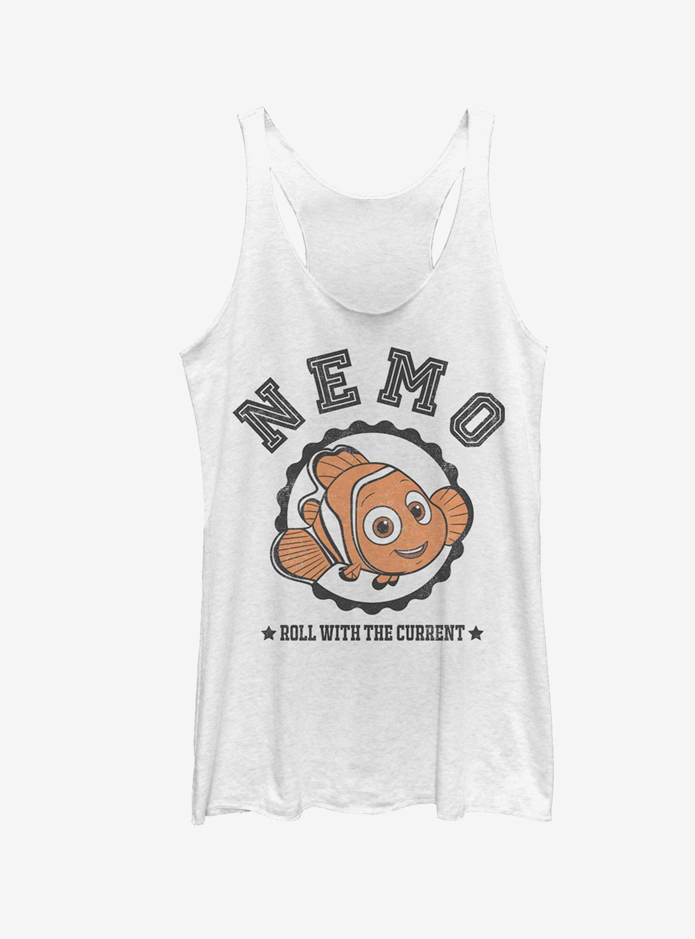 Disney Pixar Finding Dory Nemo Roll with Current Girls Tank, WHITE HTR, hi-res
