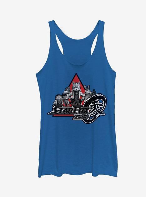 Nintendo Star Fox Zero Logo Characters Girls Tanks - BLUE | Hot Topic