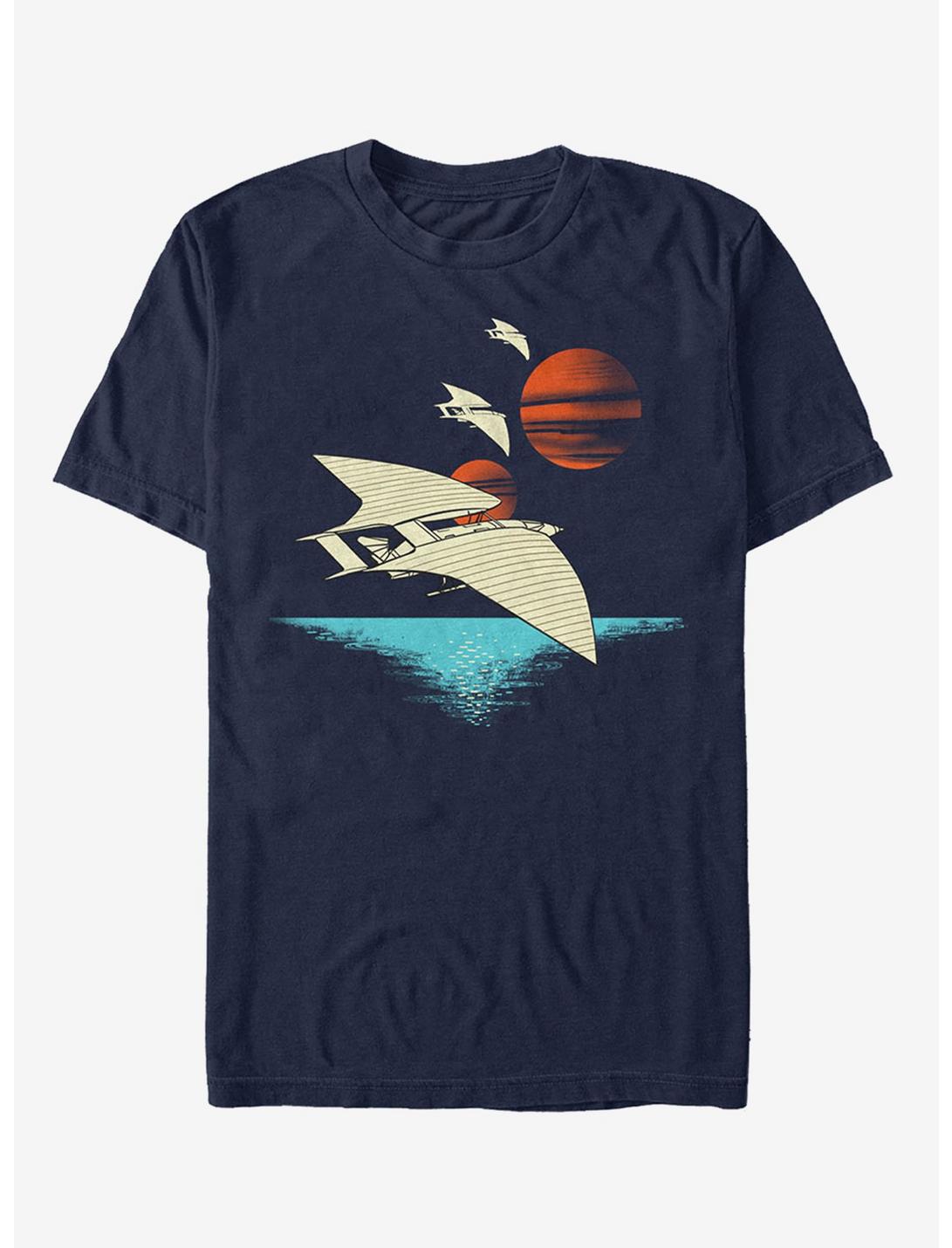 Star Wars Spacecraft Scene T-Shirt, NAVY, hi-res