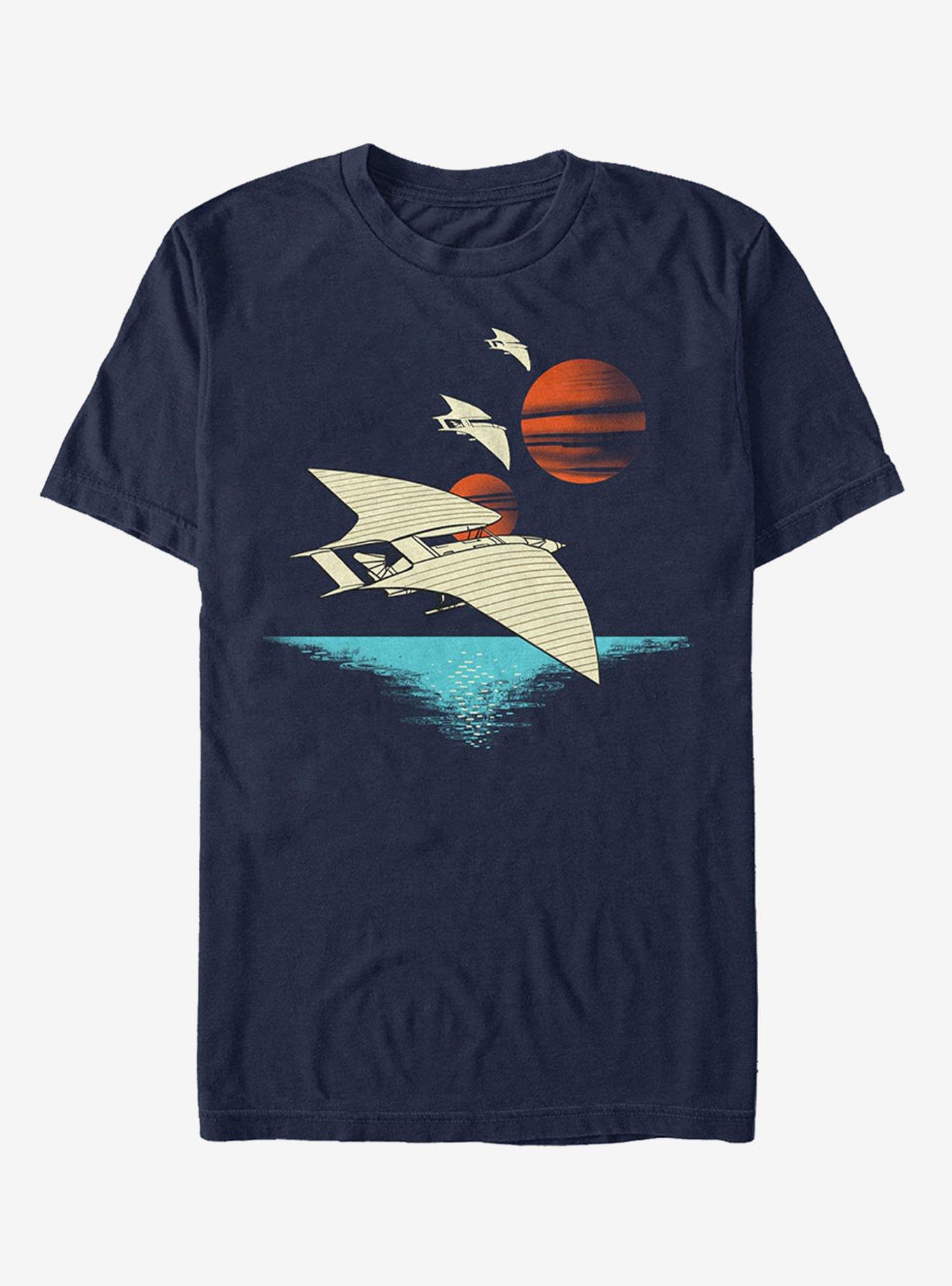 Star Wars Spacecraft Scene T-Shirt, NAVY, hi-res