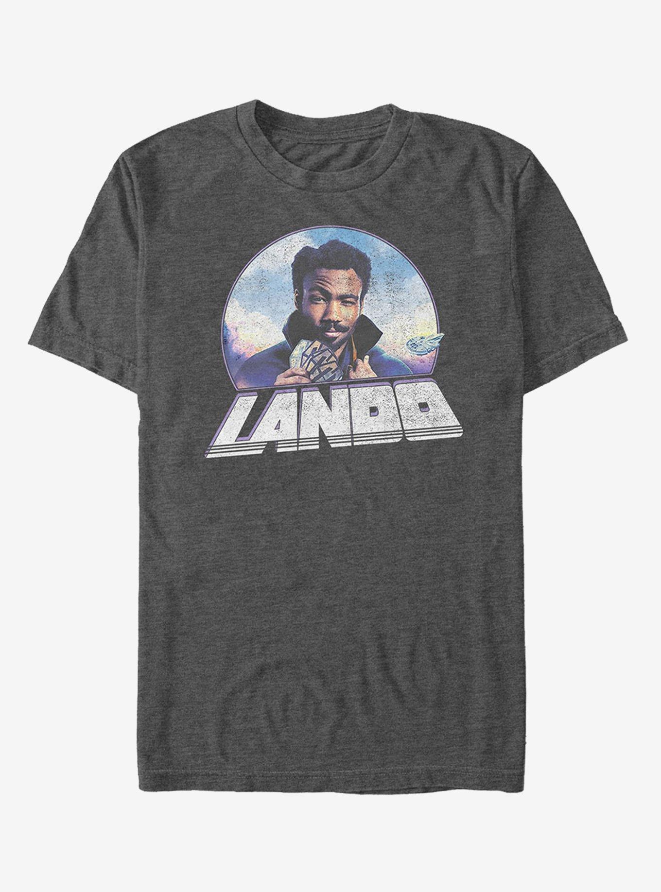Star Wars Lando Cards T-Shirt, CHAR HTR, hi-res