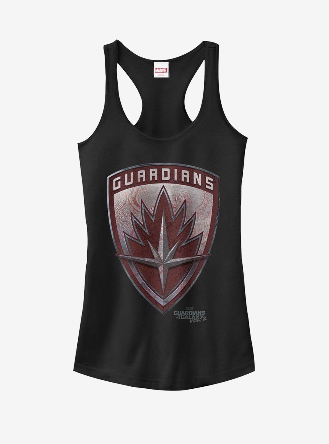 Marvel Guardians of Galaxy Vol. 2 Tattoo Shield Girls Tanks, BLACK, hi-res
