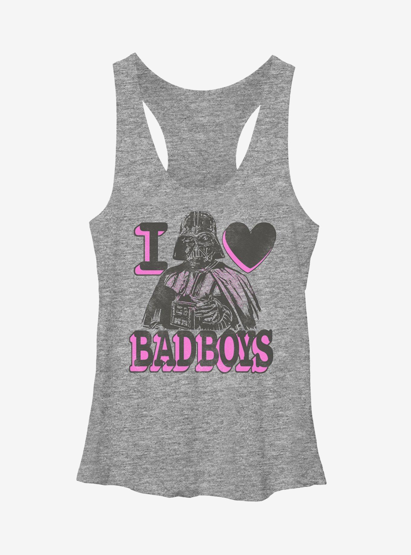 Star Wars Darth Vader Bad Boy Girls Tanks, GRAY HTR, hi-res