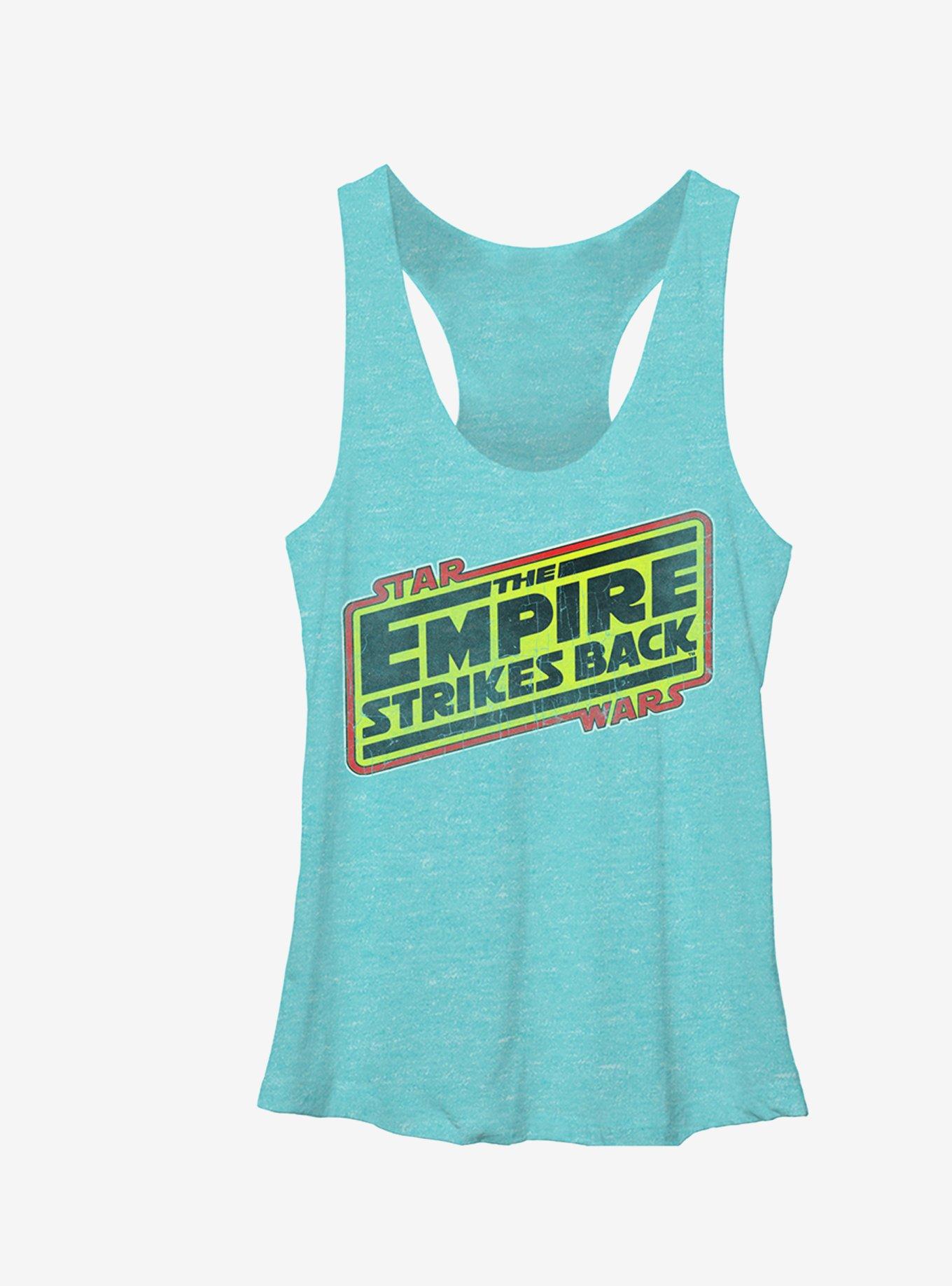 Star Wars Episode V The Empire Strikes Back Logo Girls Tank Top, TAHI BLUE, hi-res