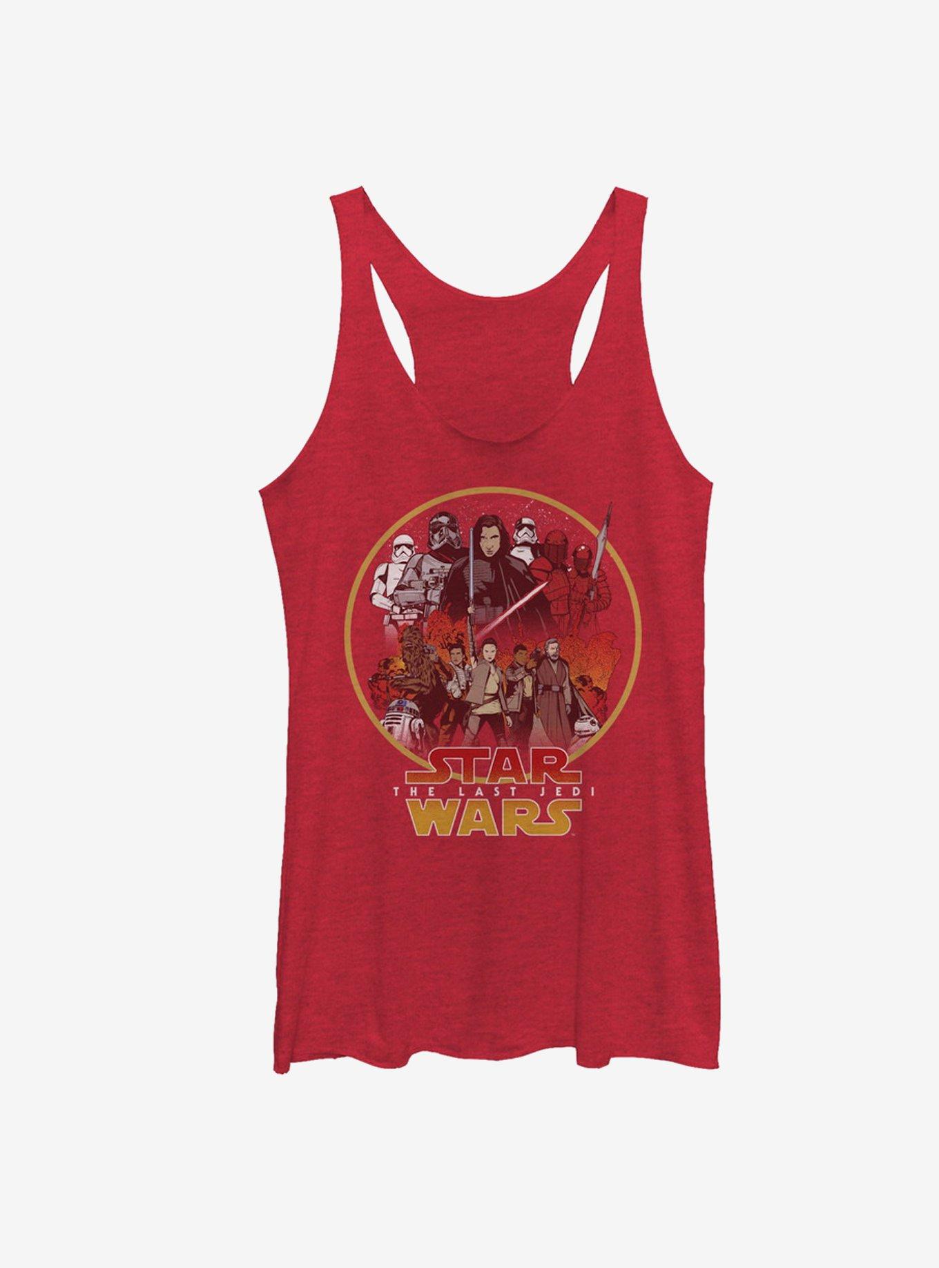 Star Wars Group Circle Girls Tanks, RED HTR, hi-res