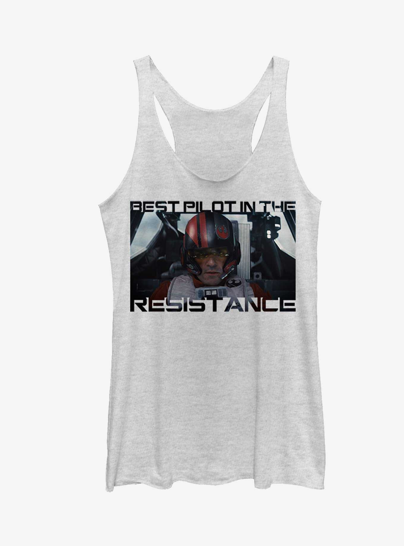 Star Wars Poe Best Pilot in the Resistance Girls Tanks, , hi-res