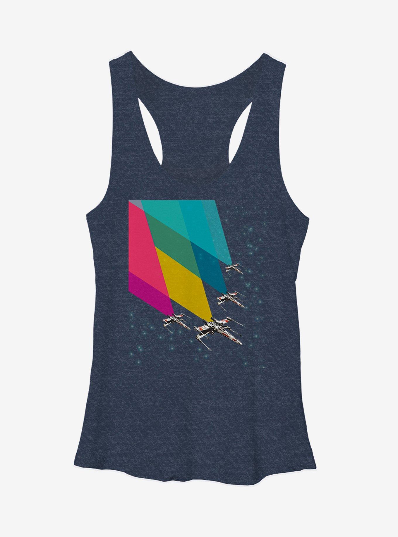 Star Wars X-Wing Colors Girls Tanks, NAVY HTR, hi-res