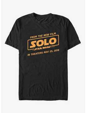 Star Wars Solo A Star Wars Story In Theaters Logo Text T-Shirt, , hi-res