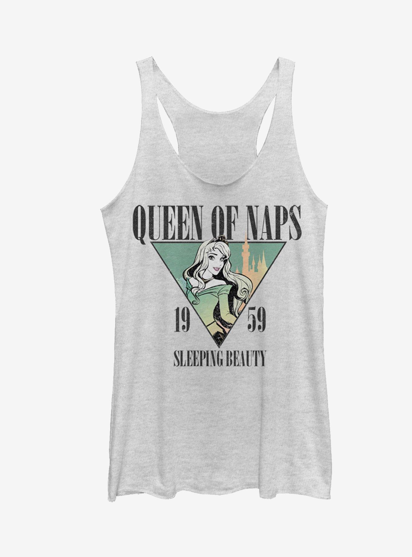 Disney Princess Aurora Nap Queen 1959 Girls Tanks, WHITE HTR, hi-res