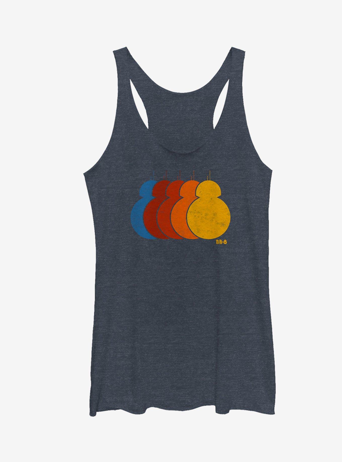 Star Wars BB-8 Retro Rainbow Girls Tanks, , hi-res