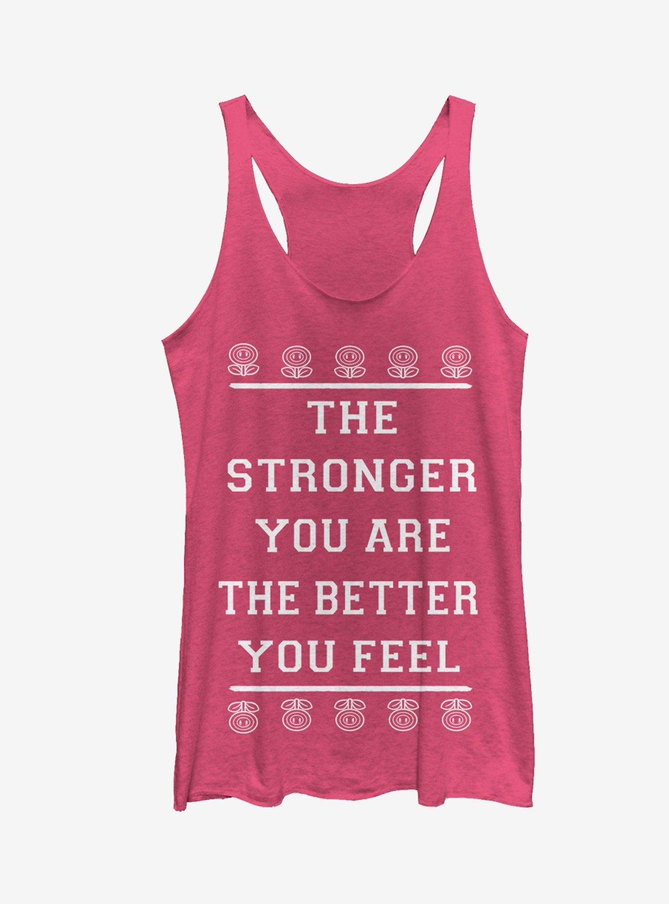 Nintendo Fire Flower Stronger Girls Tanks, PINK HTR, hi-res