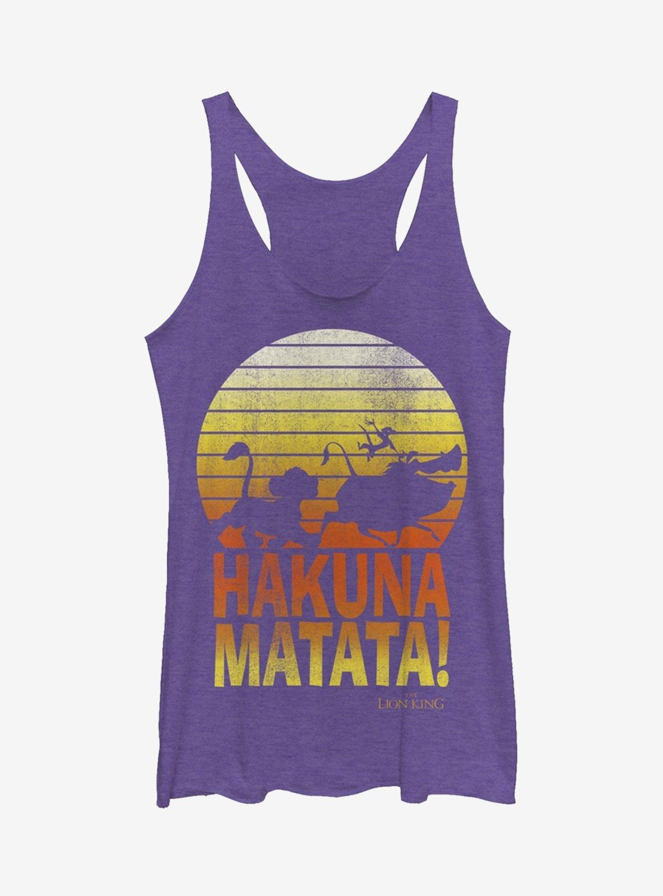 Lion King Hakuna Matata Profile Girls Tanks