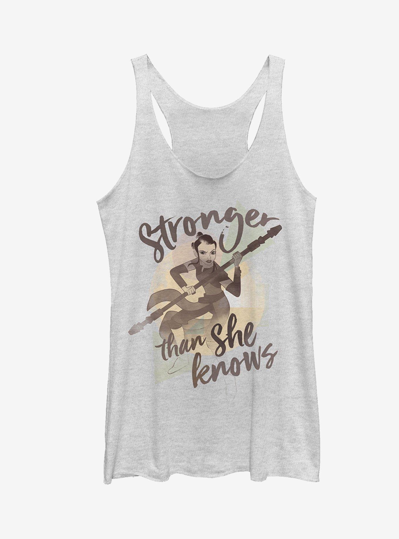 Star Wars Rey Stronger Girls Tanks