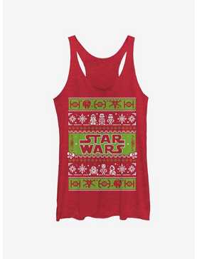 Star Wars Ugly Christmas Sweater Come to the Merry Side Girls Tanks, , hi-res