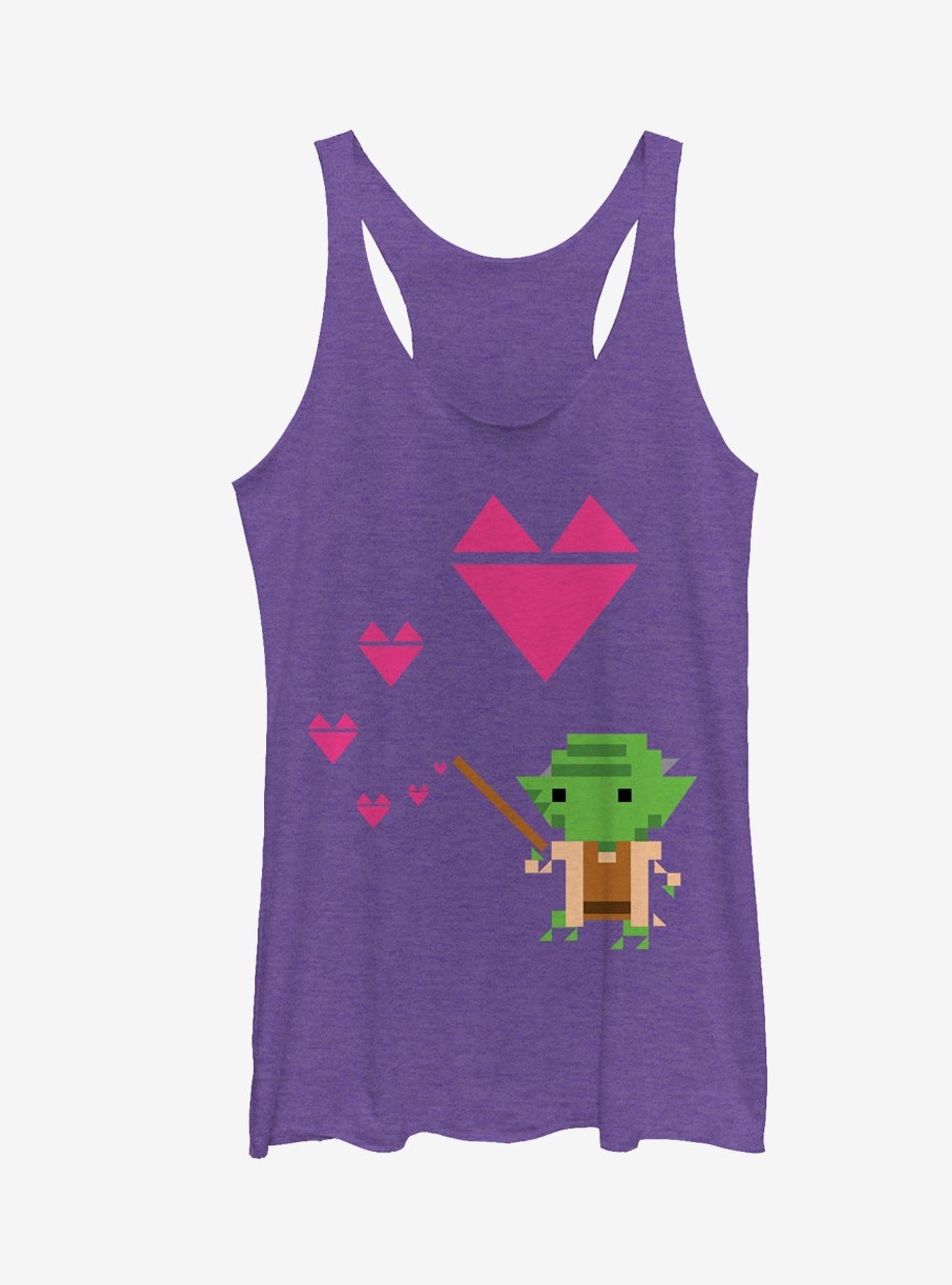 Star Wars Valentine's Day Yoda Girls Tanks, , hi-res