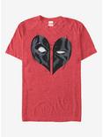 Marvel Deadpool Heart Mask T-Shirt, RED HTR, hi-res