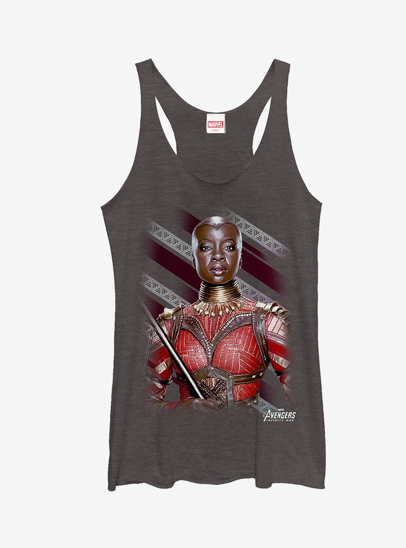 Marvel Avengers: Infinity War Okoye Stripe Girls Tanks