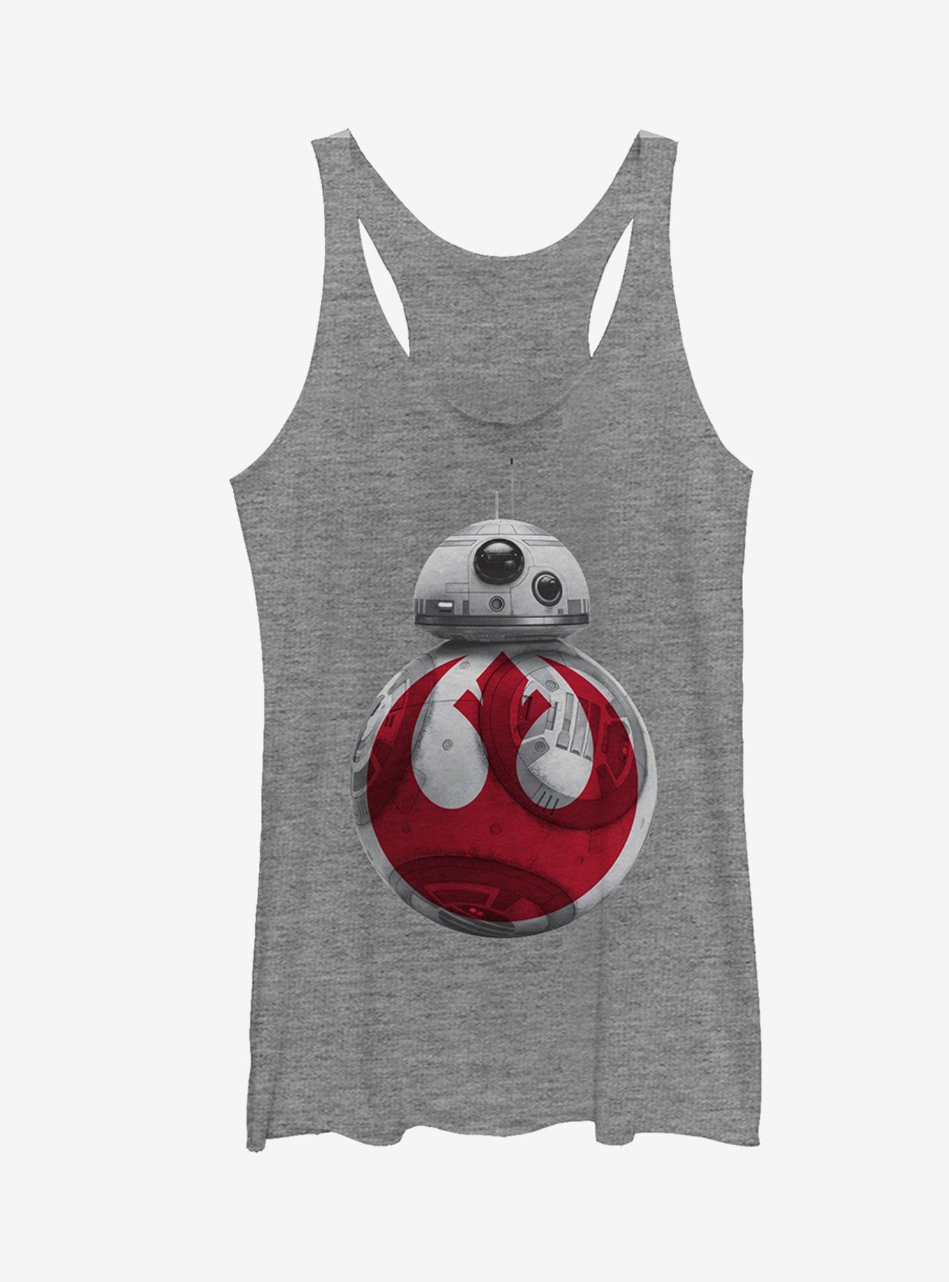 Star Wars BB-8 Rebel Symbol Girls Tanks, GRAY HTR, hi-res