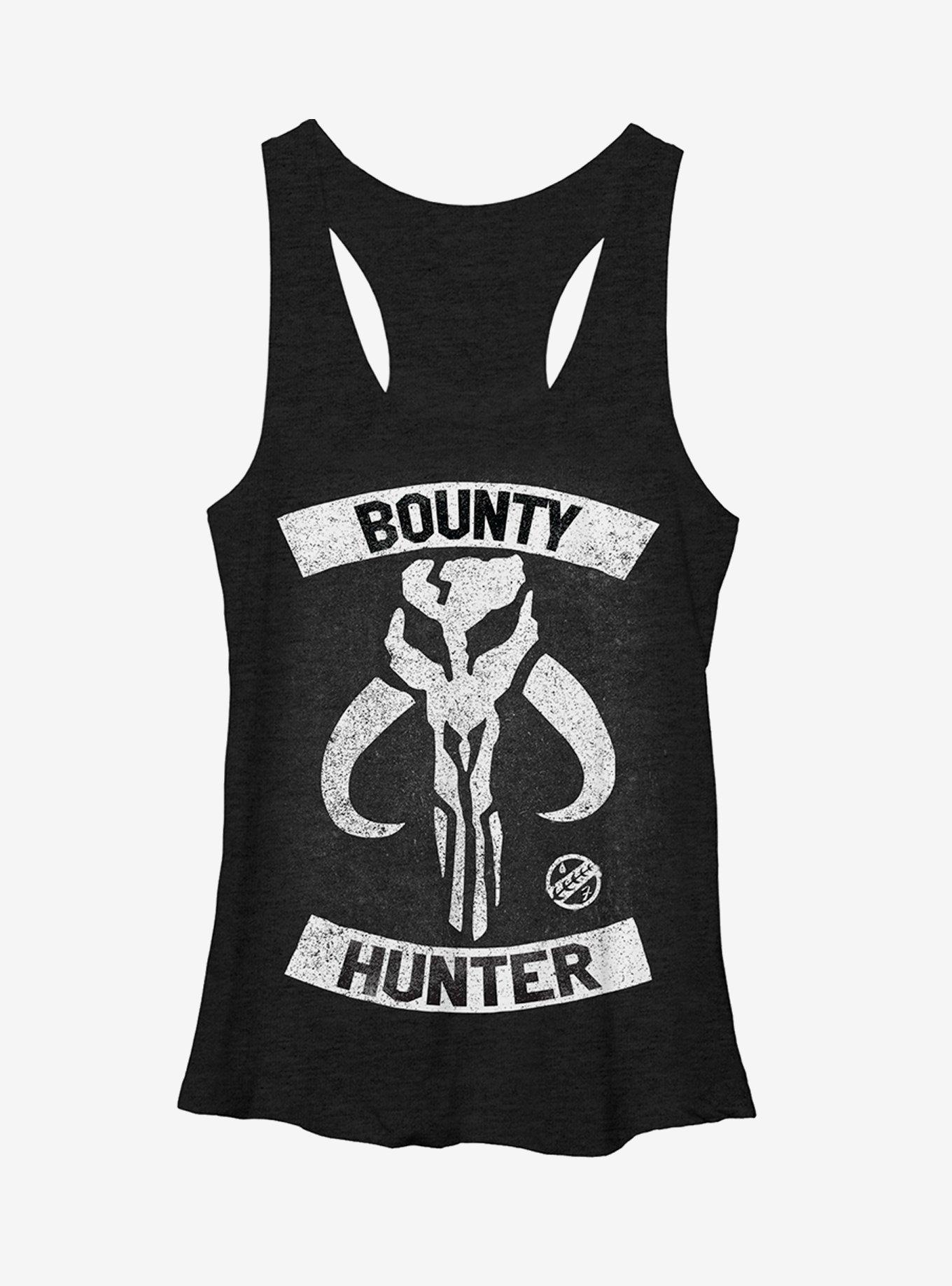 Star Wars Bounty Hunter Mandalore Girls Heather Black Tank Top, , hi-res
