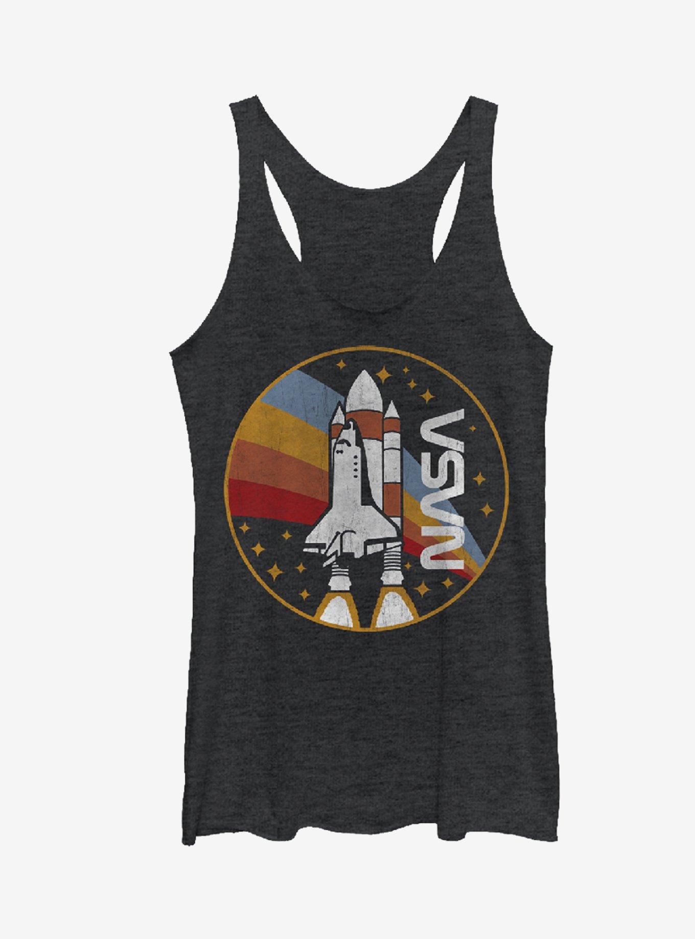 NASA Rainbow Launch Girls Tanks, BLK HTR, hi-res