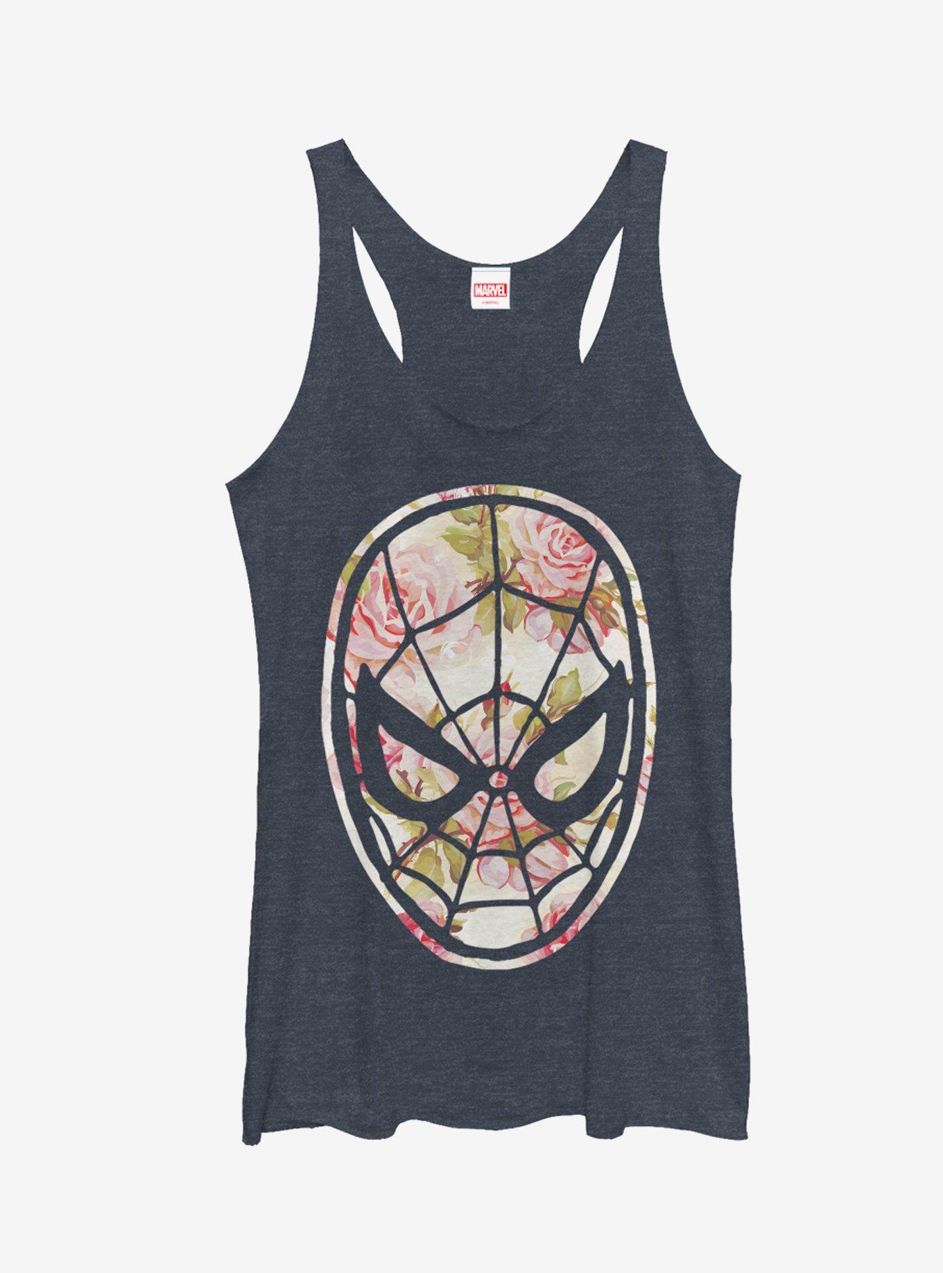 Marvel Spider-Man Floral Print Girls Tanks, , hi-res