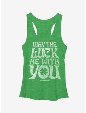 Star Wars St. Patrick's Day May the Luck Be With You Girls Tank, , hi-res