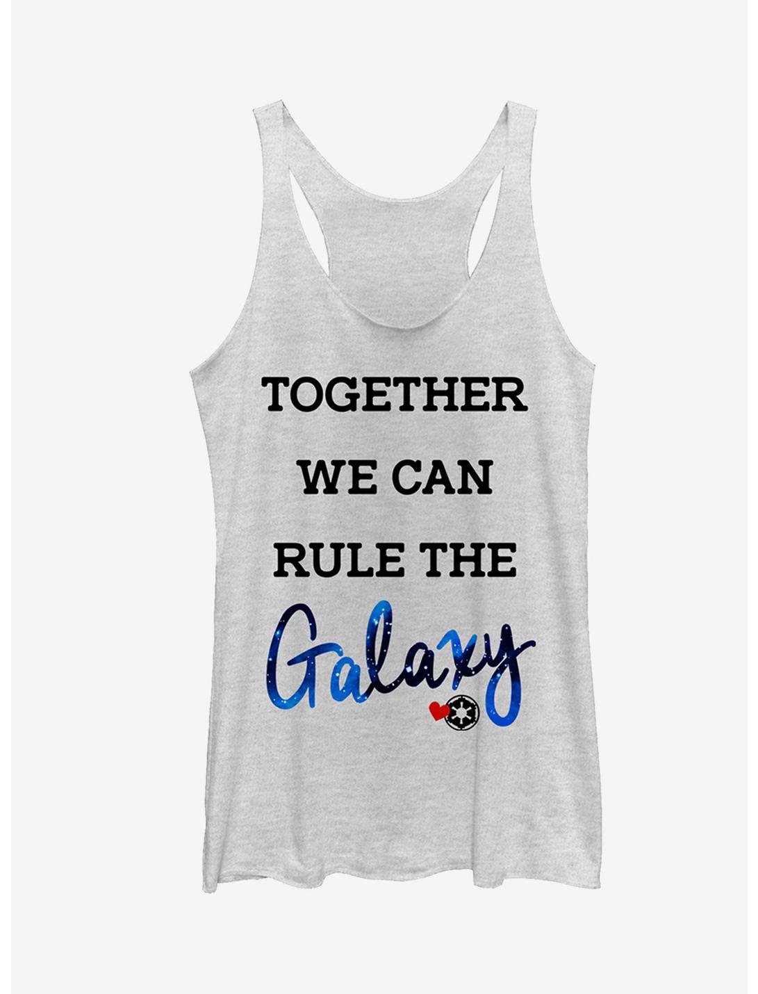 Star Wars Valentine's Day Together Rule the Galaxy Girls Tanks, WHITE HTR, hi-res