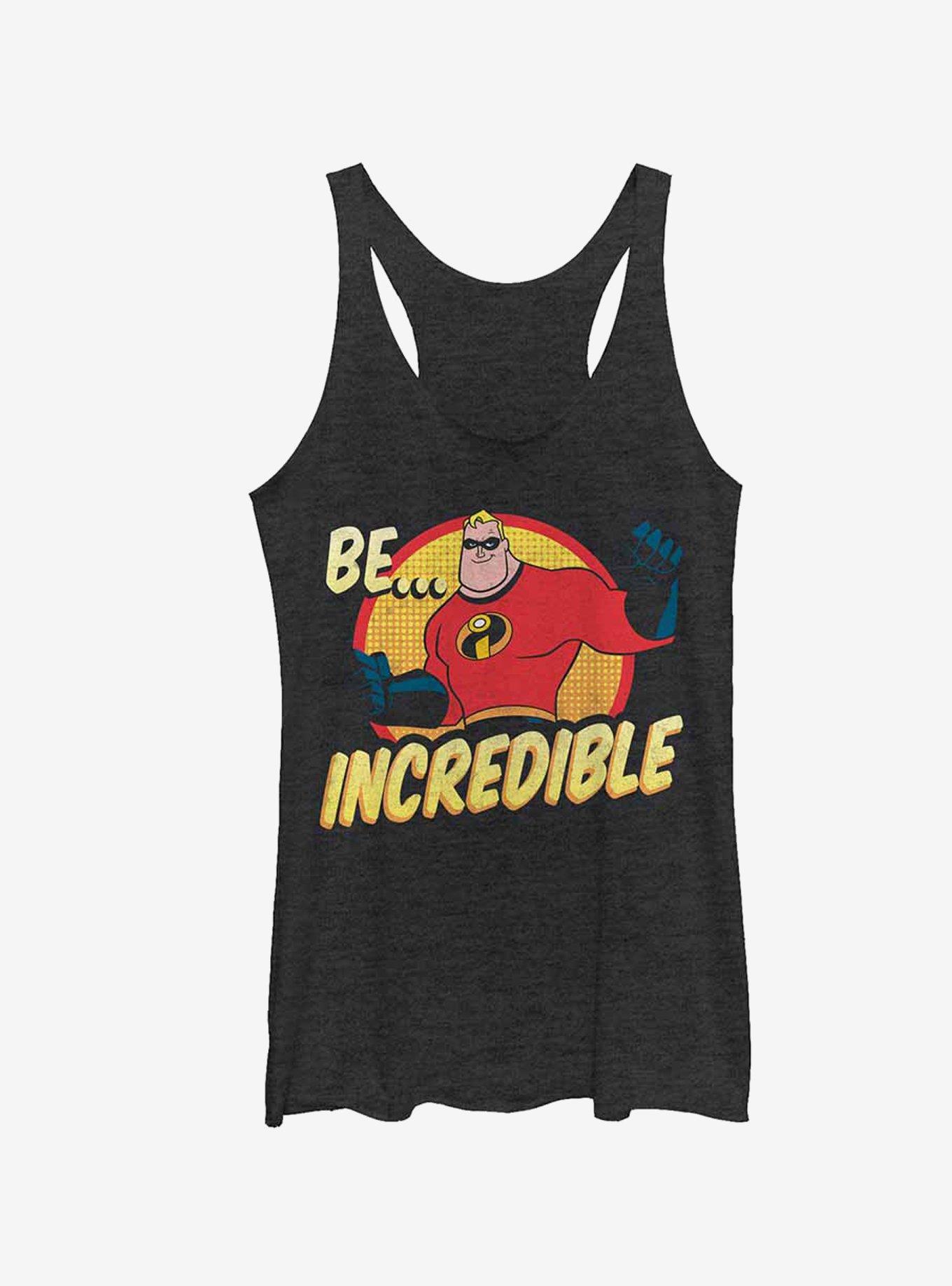 Disney Pixar Incredibles Be Incredible Girls Tank, BLK HTR, hi-res