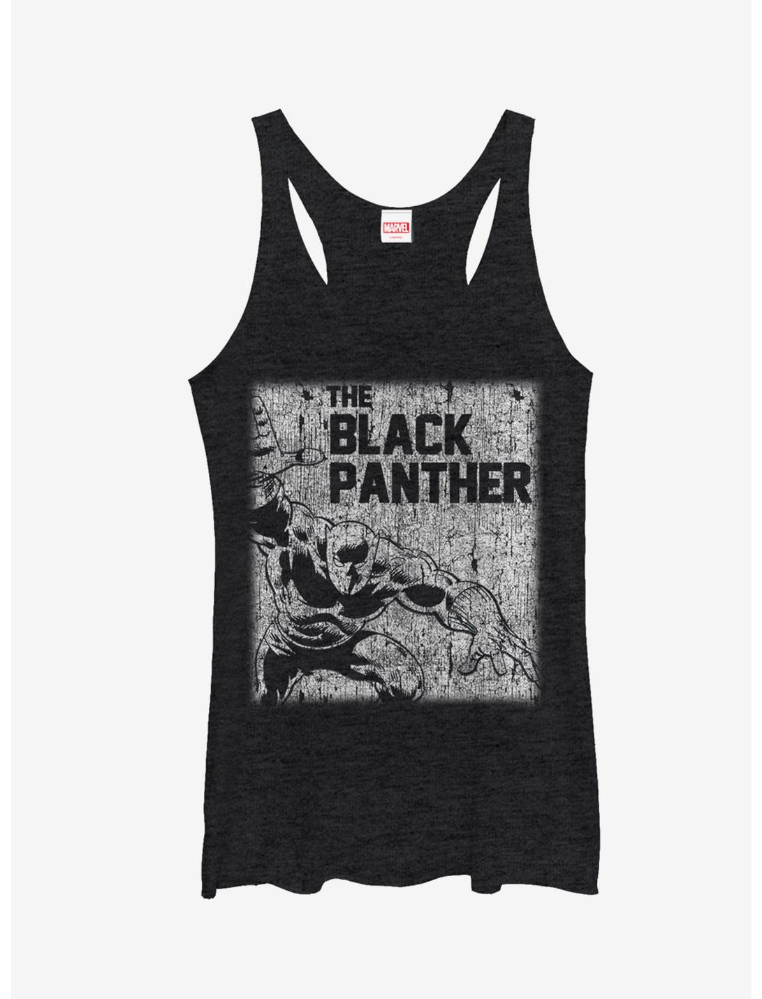 Marvel Black Panther Chalk Print Girls Tanks, BLK HTR, hi-res