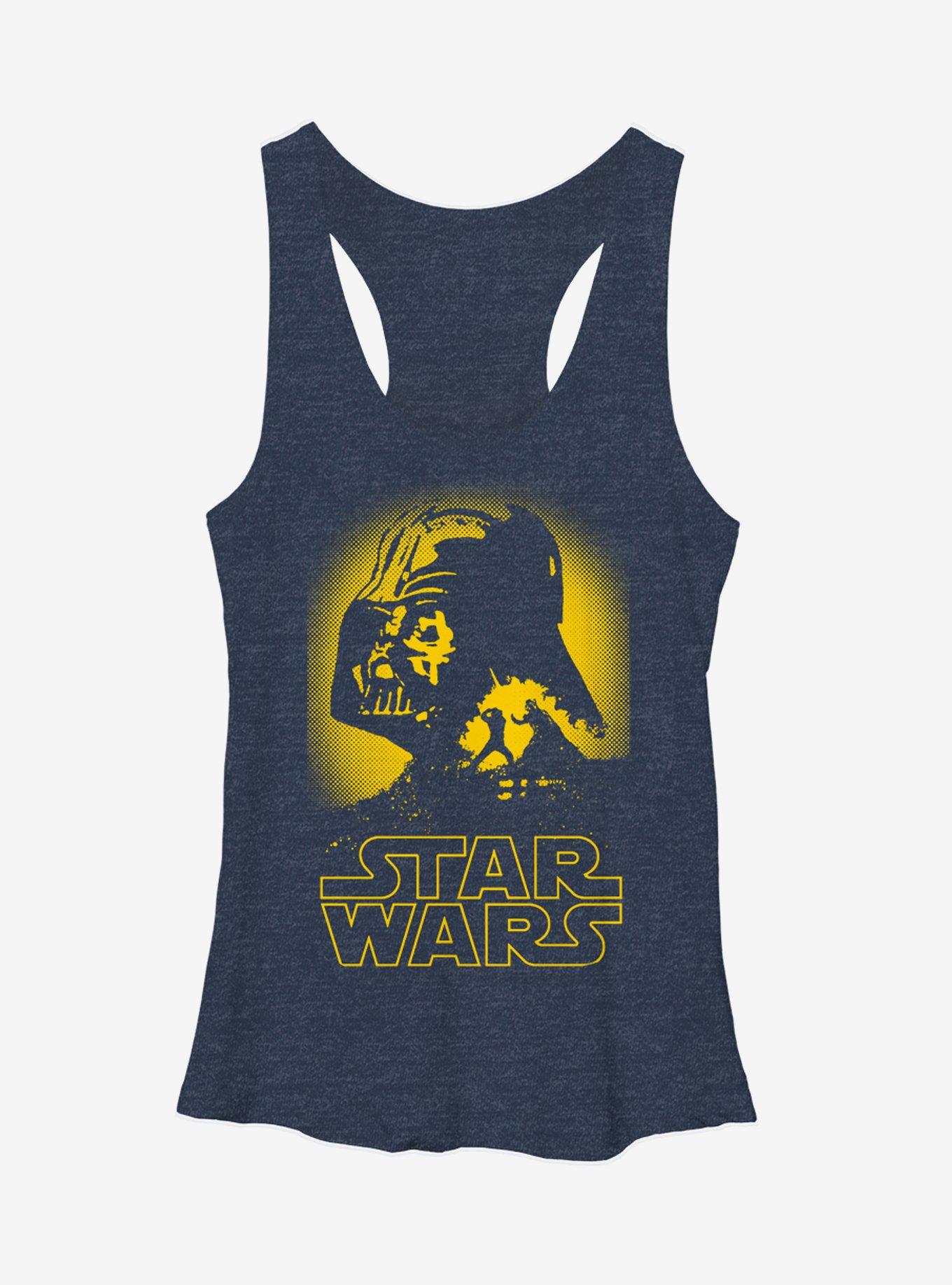 Star Wars Darth Vader Glow Girls Tanks, NAVY HTR, hi-res