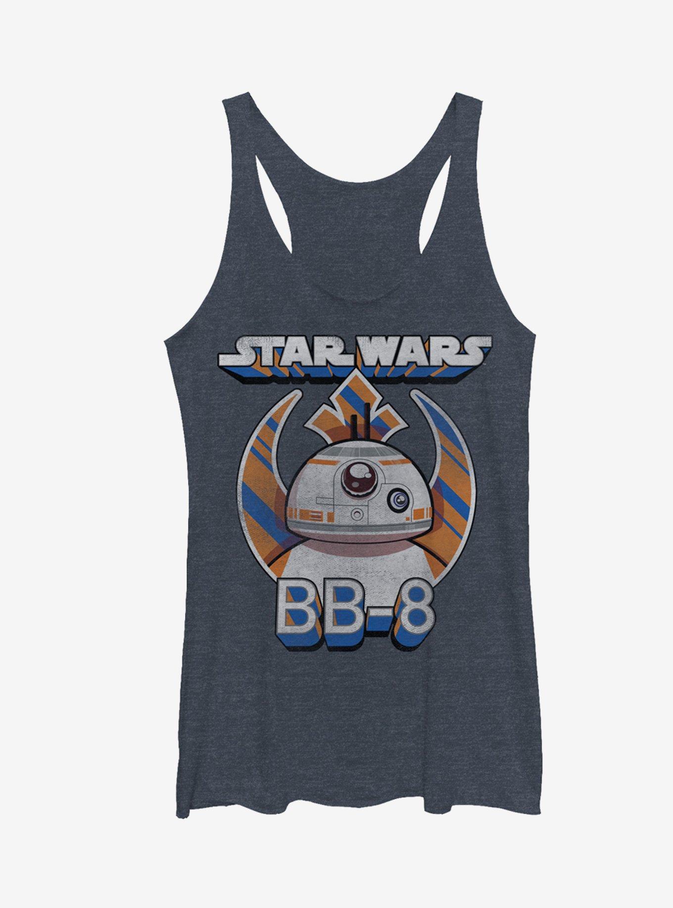 Star Wars Episode VII BB-8 Droid Girls Tank Top, NAVY HTR, hi-res