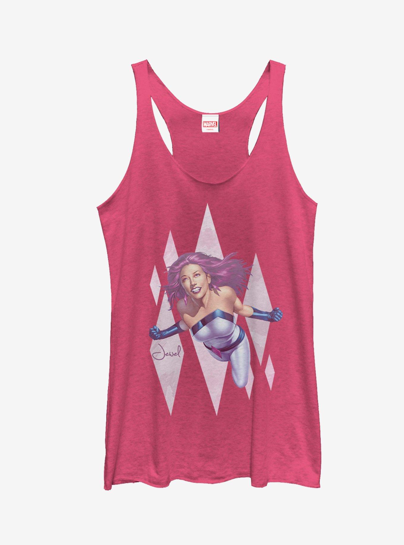 Marvel Jewel in Flight Girls Tanks, PINK HTR, hi-res