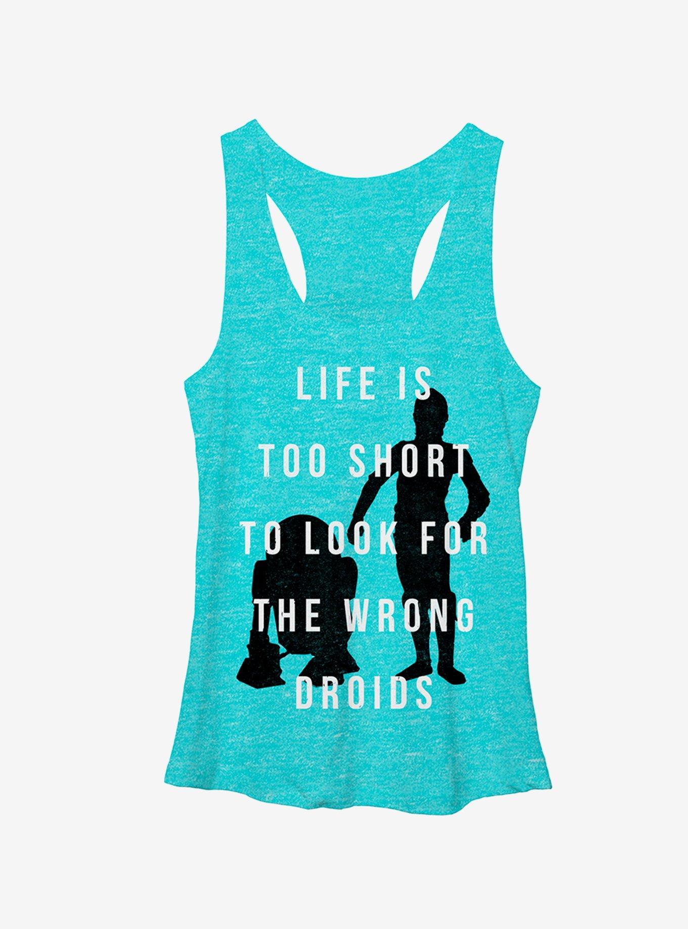 Star Wars Looking For Droids Girls Tanks, TAHI BLUE, hi-res