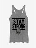 Super Mario Stay Strong Girls Tank, GRAY HTR, hi-res