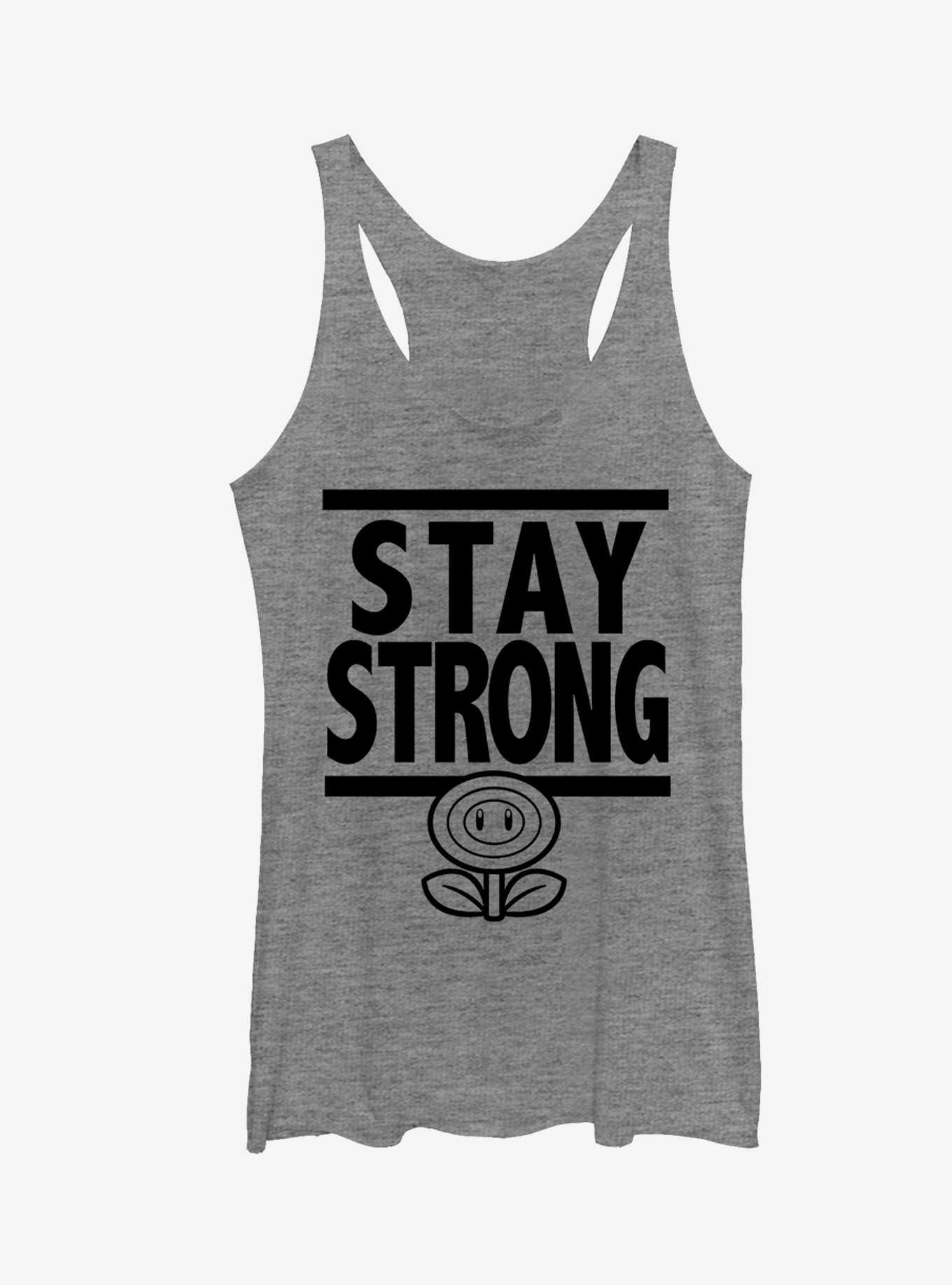 Super Mario Stay Strong Girls Tank, , hi-res
