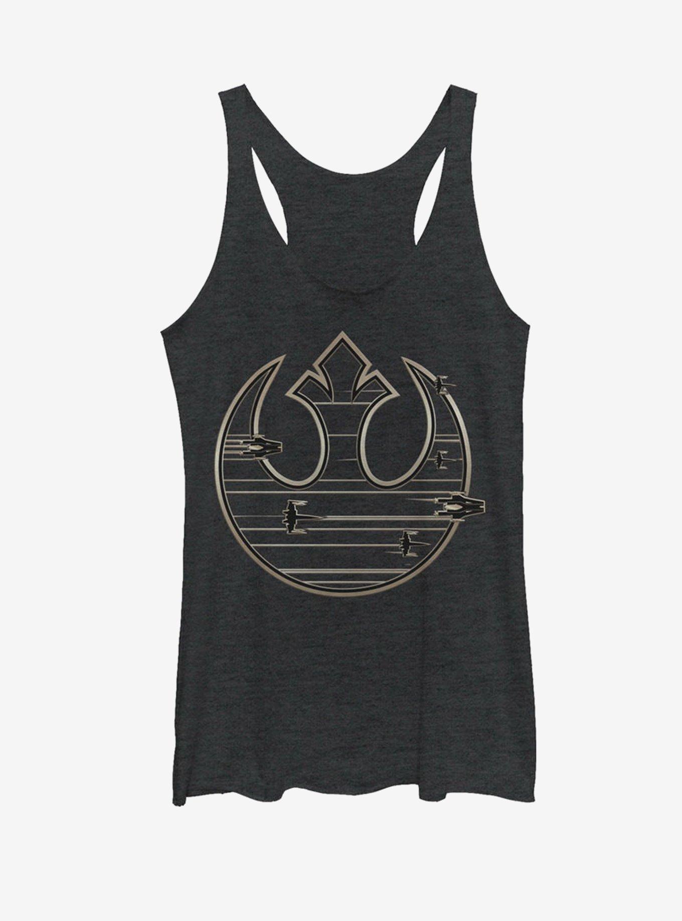 Star Wars Rebel Logo Streak Girls Tanks, , hi-res