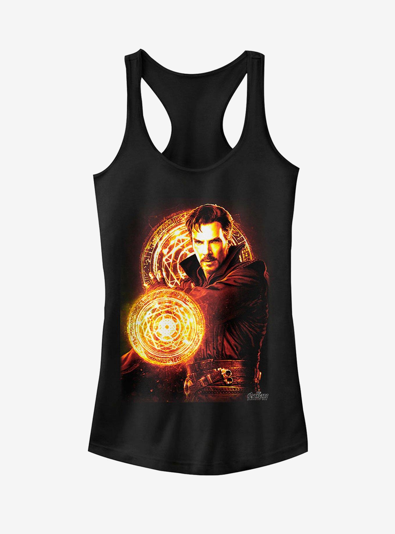 Marvel Avengers: Infinity War Doctor Strange Girls Tanks, BLACK, hi-res