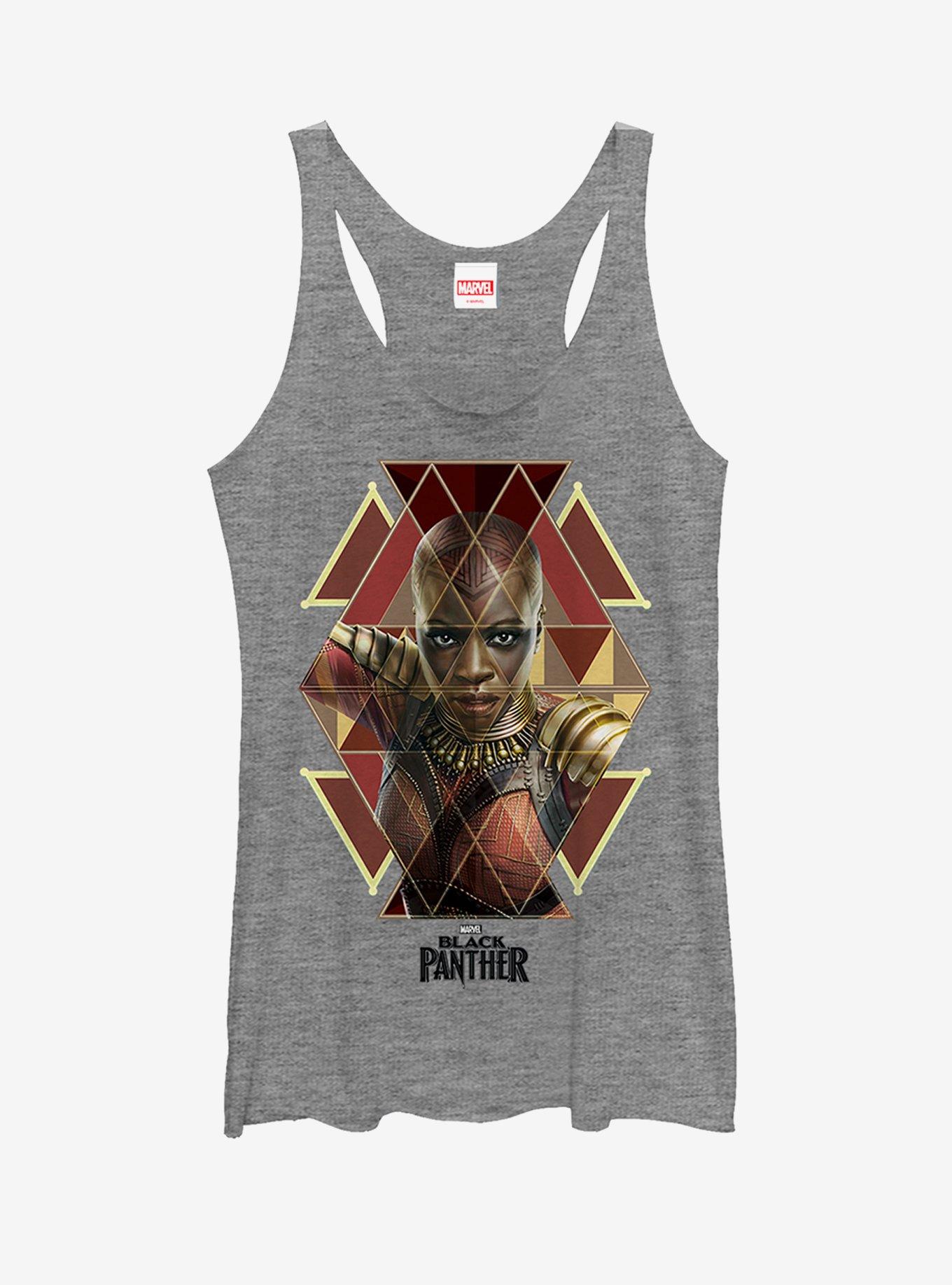 Marvel Black Panther 2018 Okoye Girls Tanks, GRAY HTR, hi-res