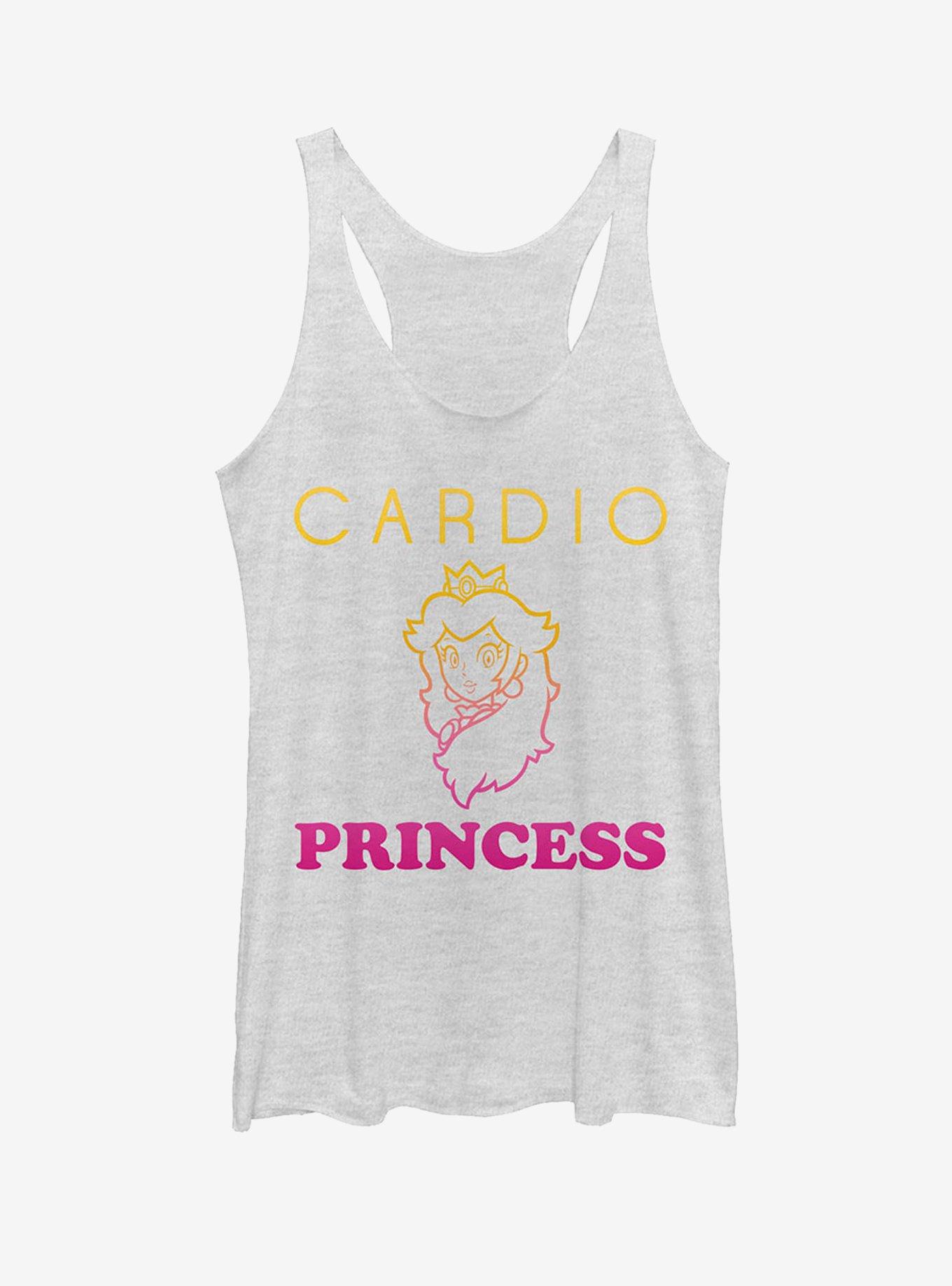 Nintendo Cardio Princess Peach Girls Tanks, WHITE HTR, hi-res