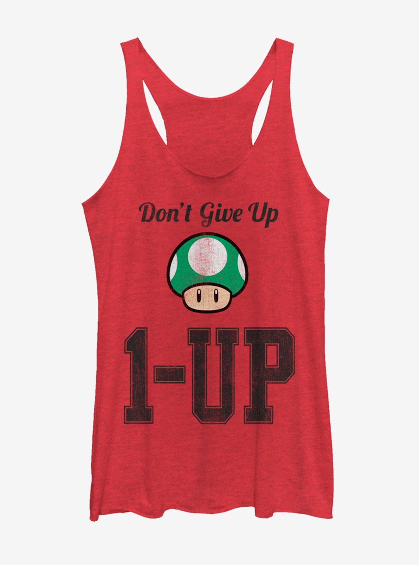 Nintendo Don't Give Up Level Up Mushroom Girls Tanks