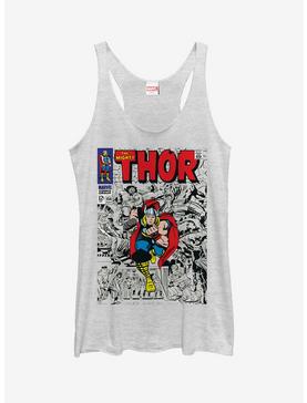 Marvel Mighty Thor Comic Book Cover Print Girls Tanks, , hi-res