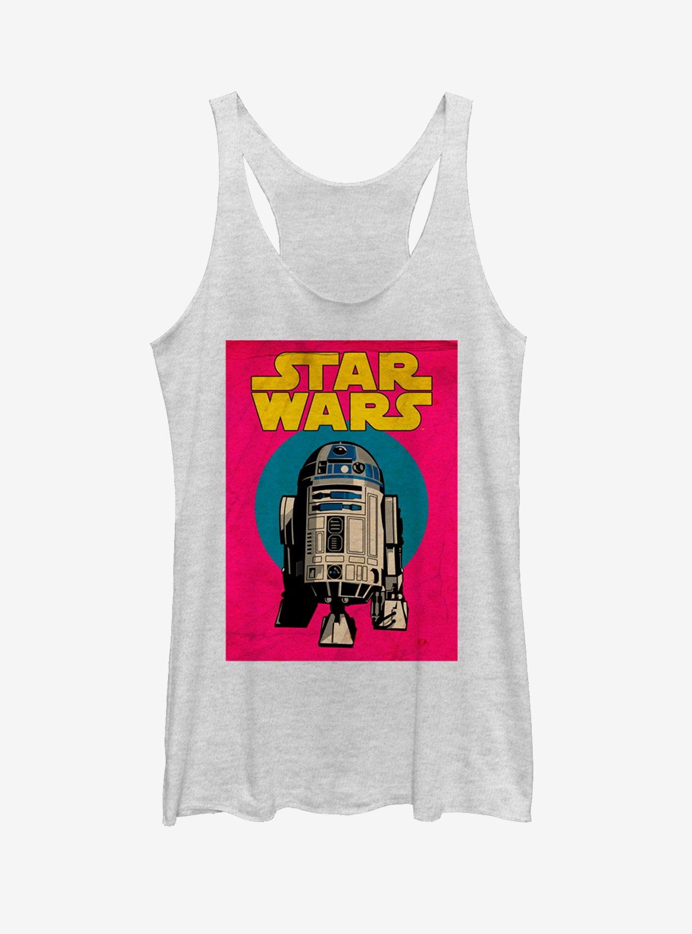 Star Wars R2-D2 Trading Card Girls Tanks, WHITE HTR, hi-res