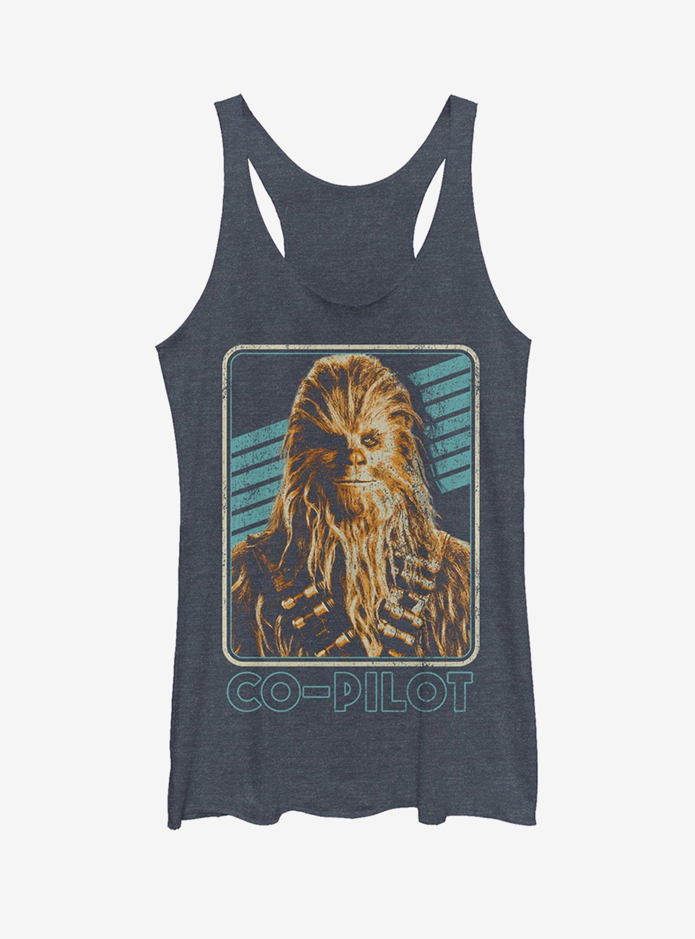 Star Wars Retro Chewie Copilot Girls Tanks