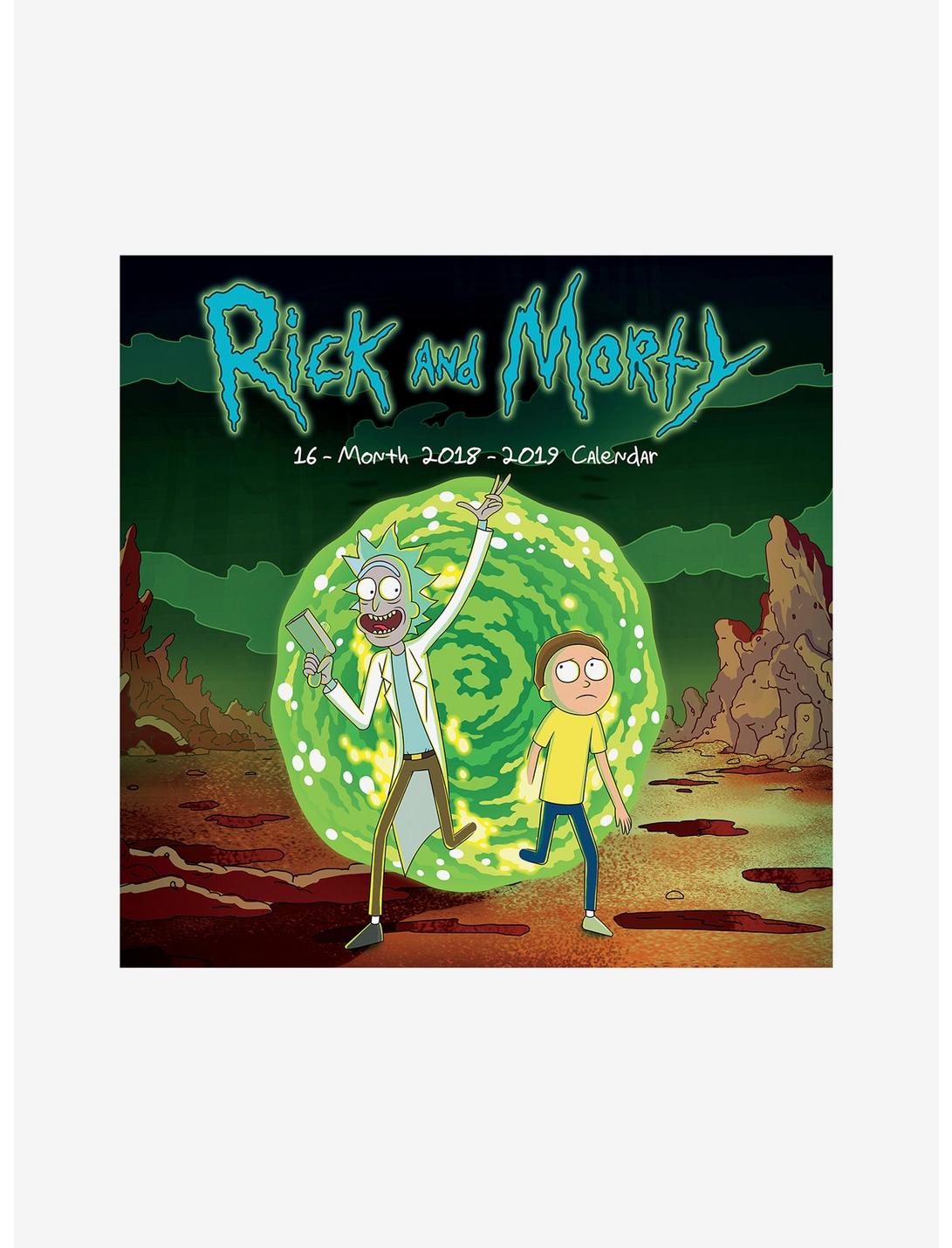 Rick And Morty 2018-2019 16 Month Wall Calendar, , hi-res