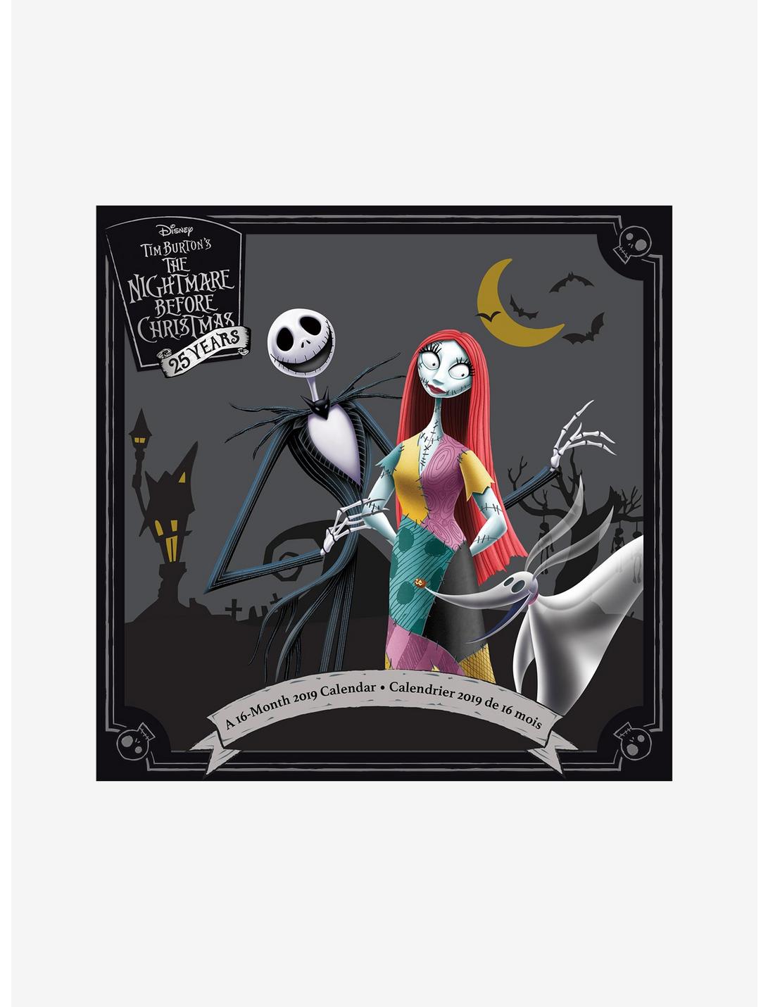 The Nightmare Before Christmas 2018-2019 16 Month Wall Calendar, , hi-res