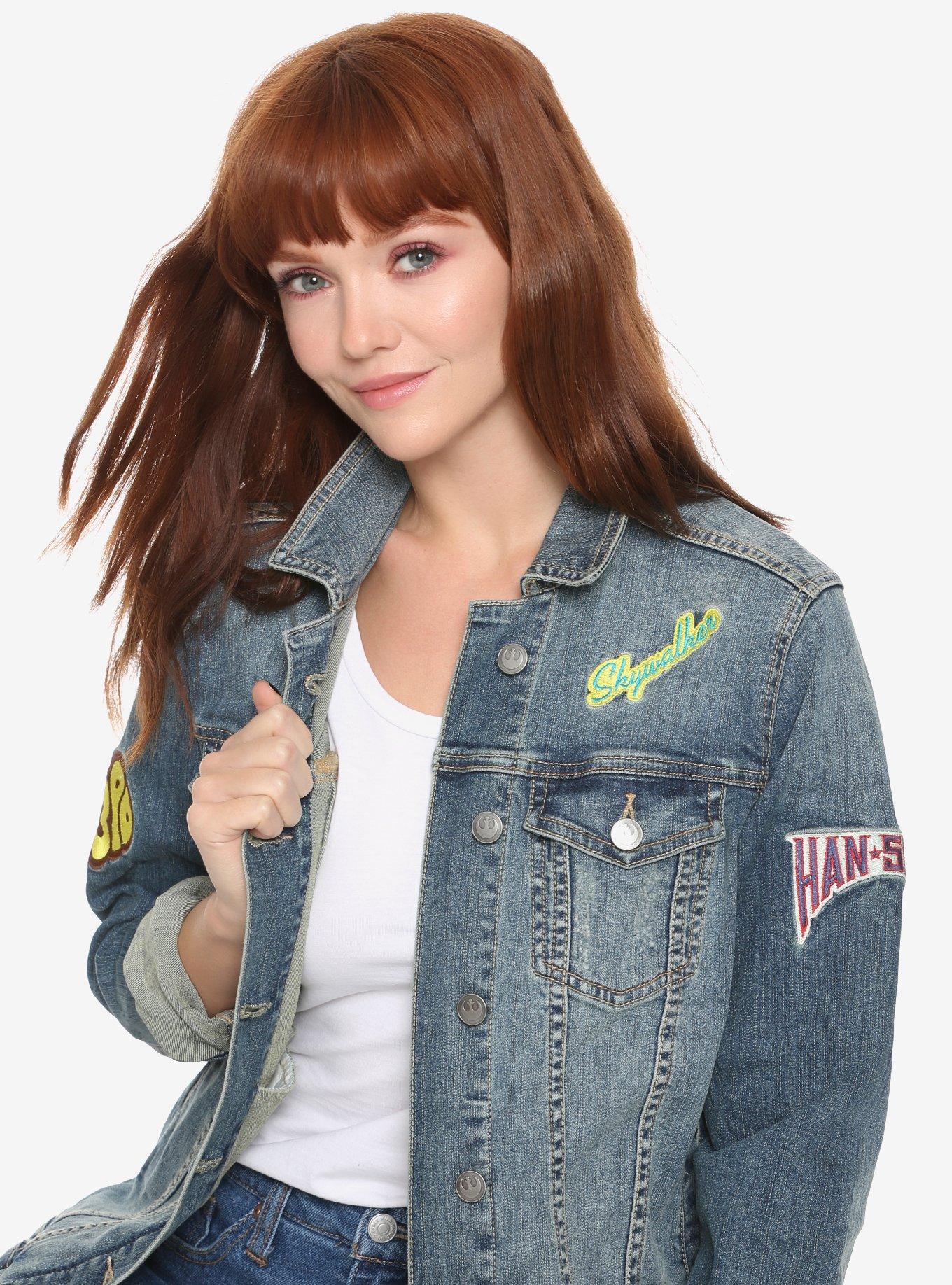 Star Wars Princess Leia Patched Denim Jacket, MULTI, hi-res