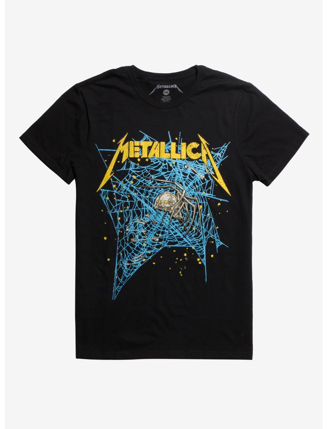 Metallica Spiderweb T-Shirt, BLACK, hi-res